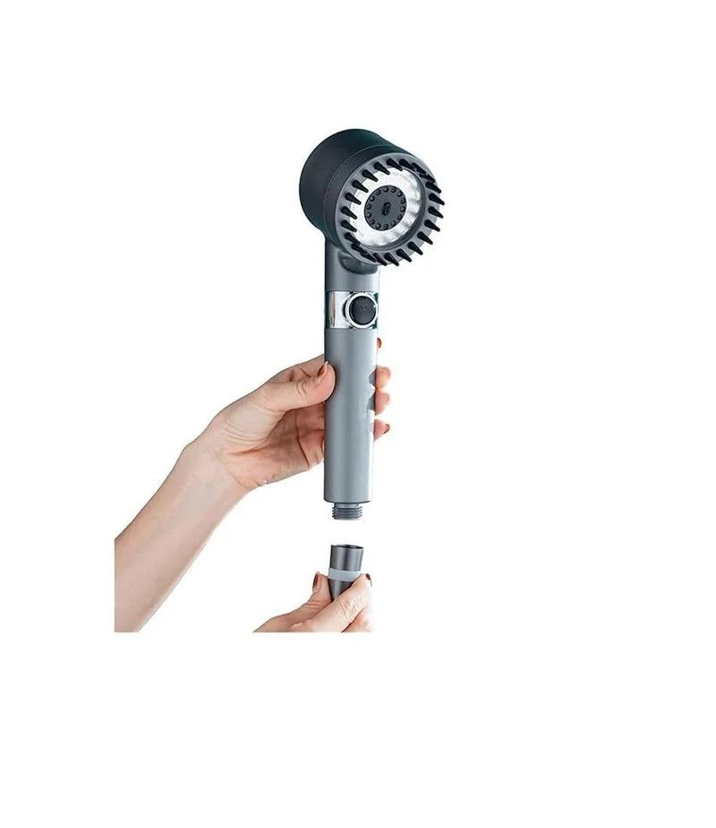 High-Pressure 3-Mode Filtered Shower Head with Stop Button