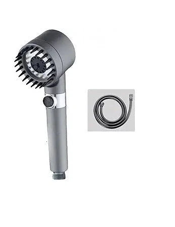 High-Pressure 3-Mode Filtered Shower Head with Stop Button