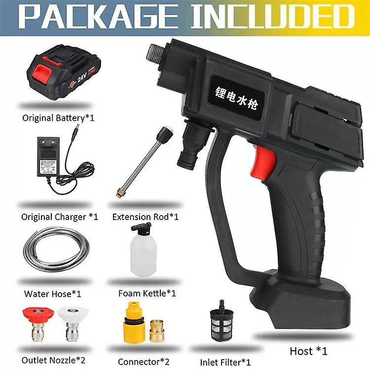 High-Pressure Wireless Portable Car Washer & Jet Spray Gun