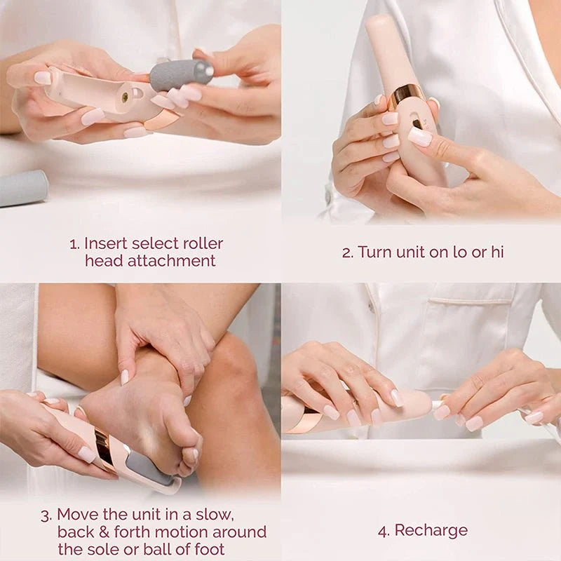 Rechargeable Electric Pedicure Foot File & Callus Remover
