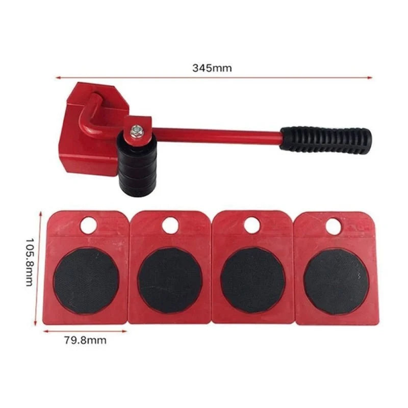 5-Piece Heavy Duty Furniture Lifter & Easy Mover Tool Set