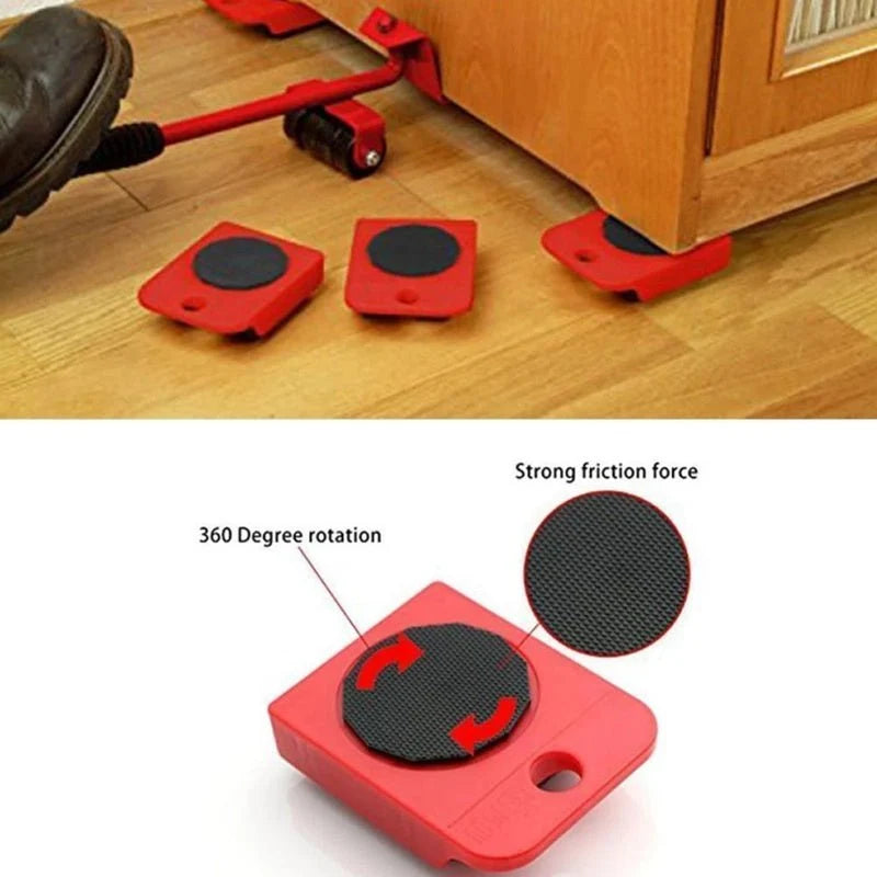 5-Piece Heavy Duty Furniture Lifter & Easy Mover Tool Set